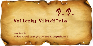 Veliczky Viktória névjegykártya